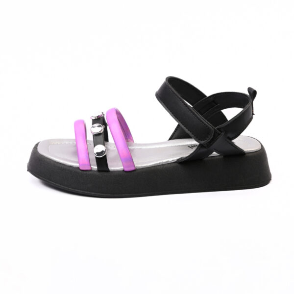 Sandália style-preto/lilas